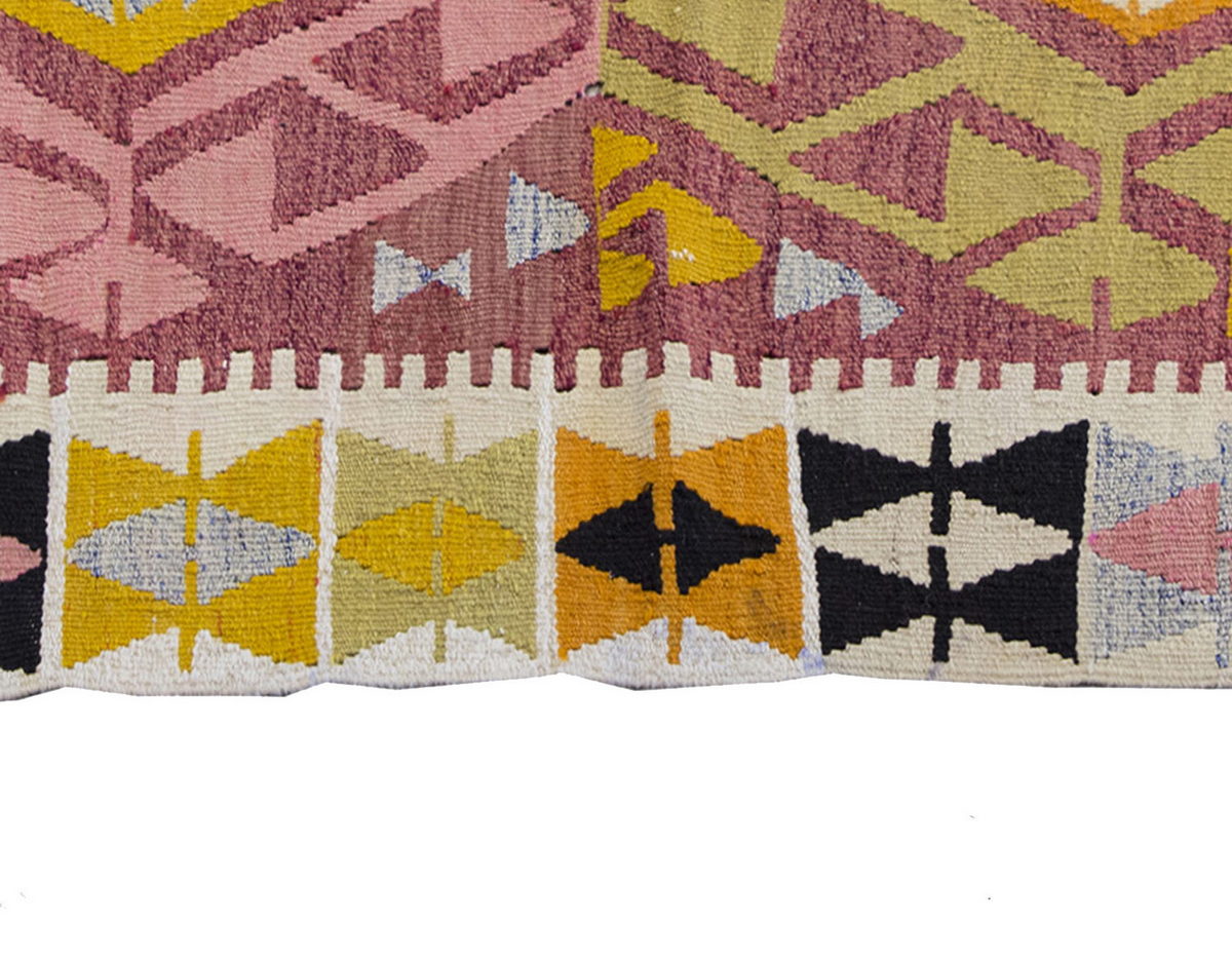 Vintage Kilim Rug,Adana Kilim 3" x 4'4" feet 88 x 131 cm