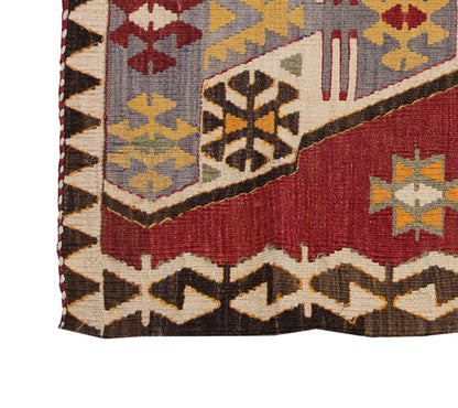 Vintage Kilim Rug,Anamur Kilim 3" x 4'4" feet 91 x 133 cm