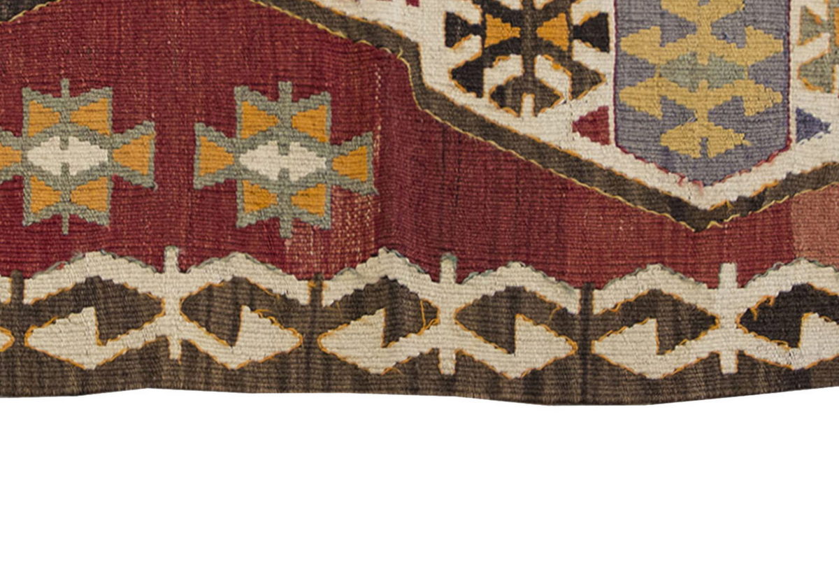 Vintage Kilim Rug,Anamur Kilim 3" x 4'4" feet 91 x 133 cm