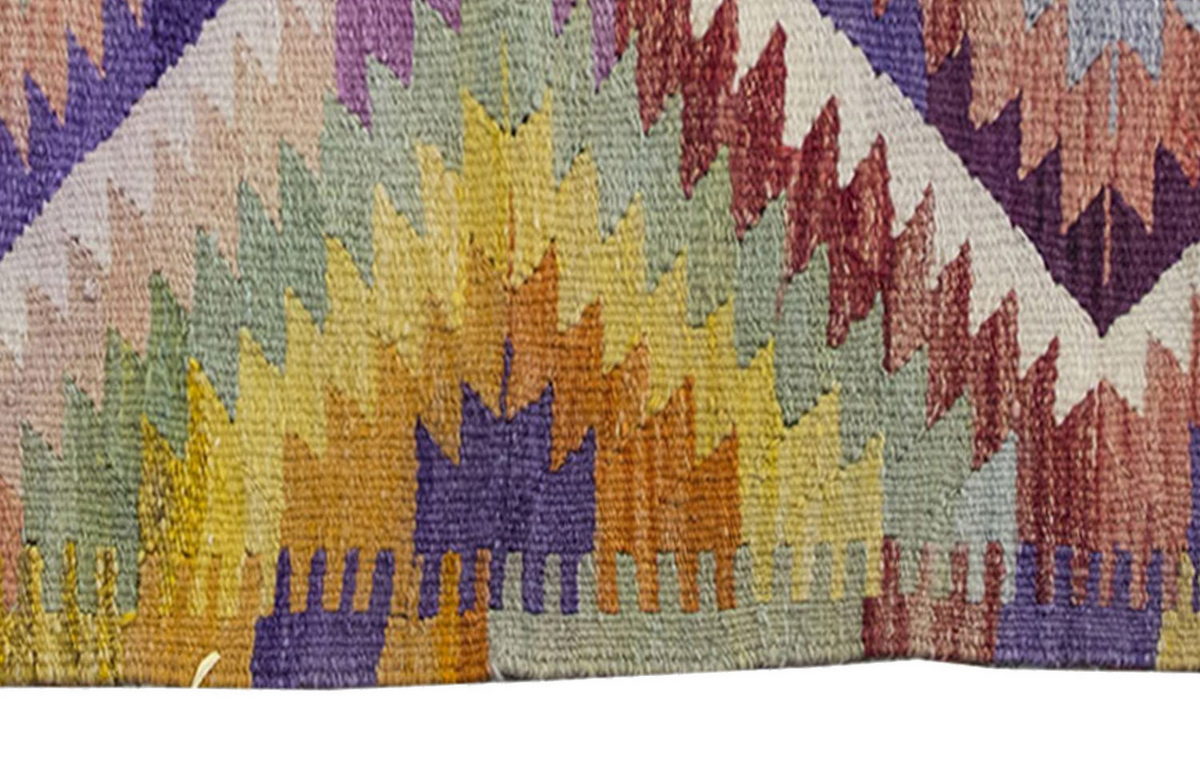 Vintage Kilim Rug,Denizli Kilim 3" x 4'4" feet 92 x 131 cm
