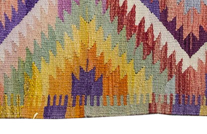 Vintage Kilim Rug,Denizli Kilim 3" x 4'4" feet 92 x 131 cm