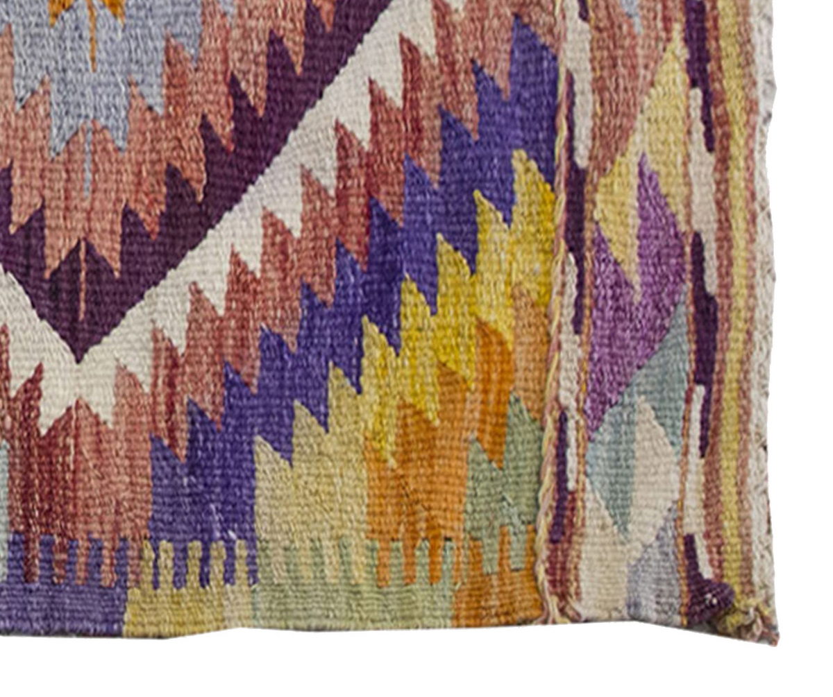 Vintage Kilim Rug,Denizli Kilim 3" x 4'4" feet 92 x 131 cm