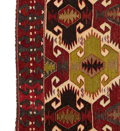 Vintage Kilim Rug,Nomadik Mut Kilim 3" x 4'4" feet 92 x 133 cm