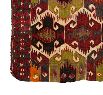 Vintage Kilim Rug,Nomadik Mut Kilim 3" x 4'4" feet 92 x 133 cm