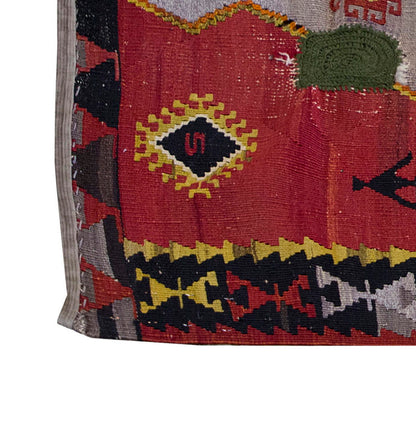 Vintage Kilim Rug,Emirdağ Kilim 3" x 4'6" feet 89 x 138 cm