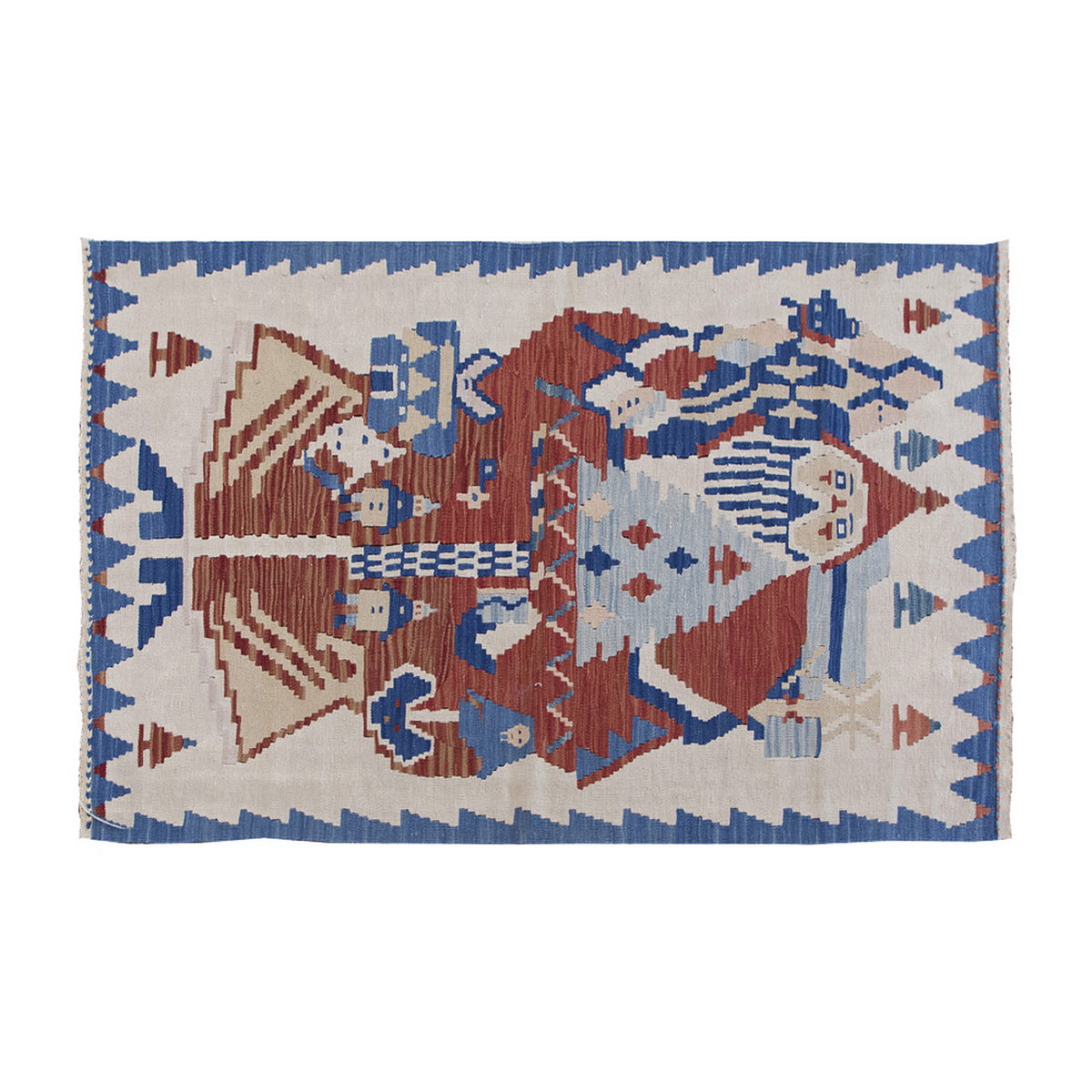 Vintage Kilim Rug, Area Kilim 3" x 4'7" feet 87 x 140 cm