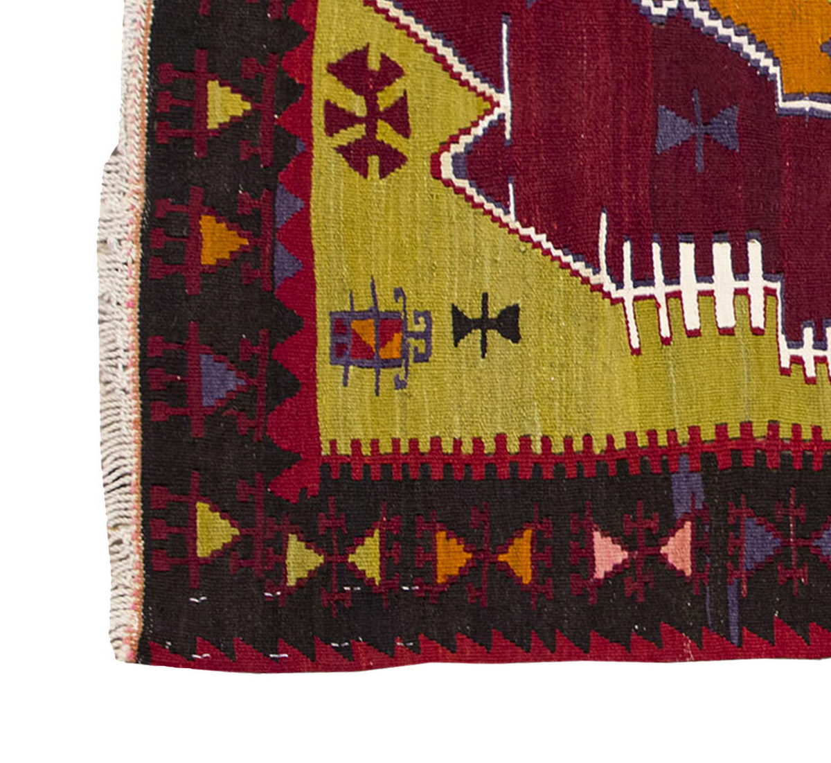 Vintage Kilim Rug,Emirdağ Kilim 3" x 4'7" feet 93 x 140 cm