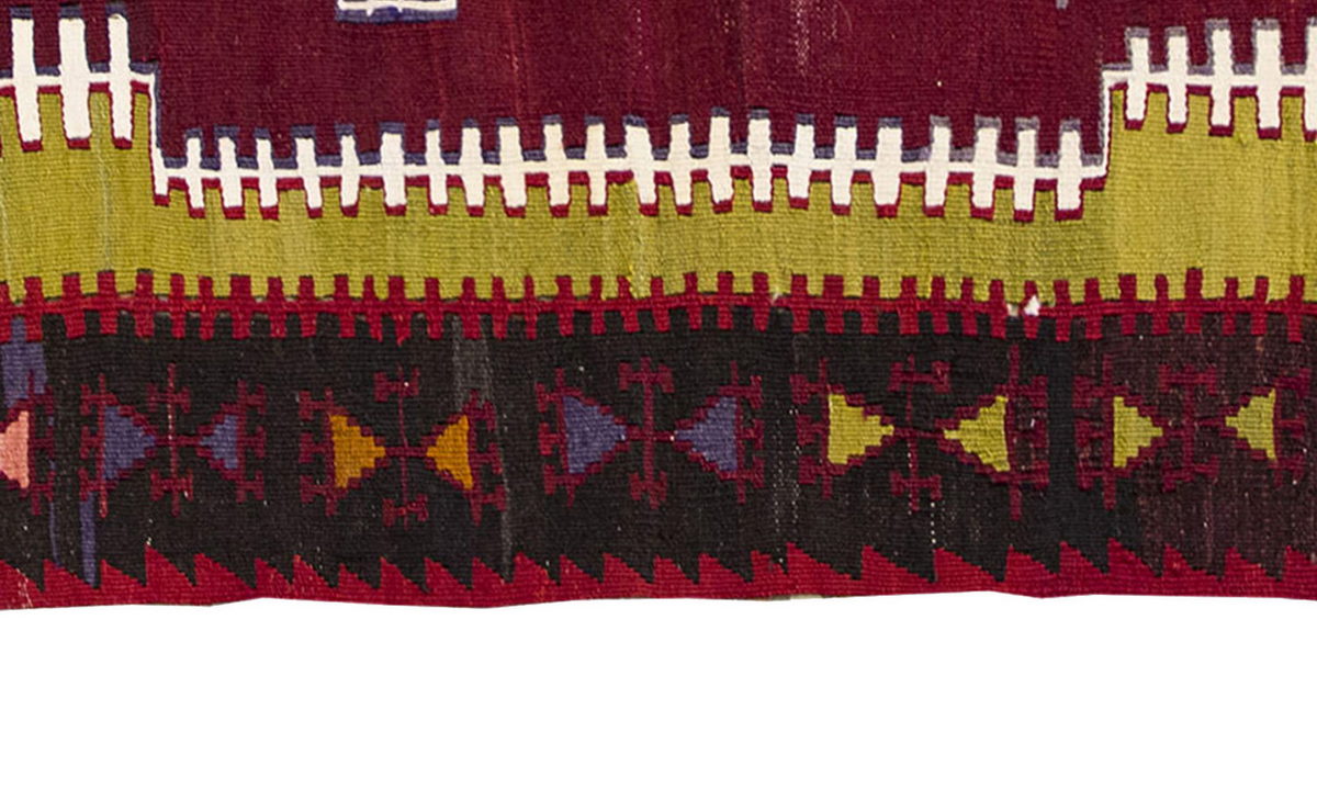 Vintage Kilim Rug,Emirdağ Kilim 3" x 4'7" feet 93 x 140 cm