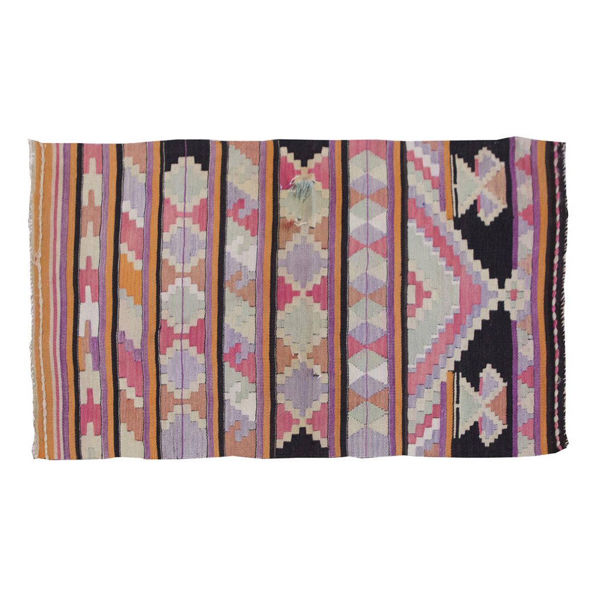 Vintage Balcans Kilim Rug,Balcans Area Kilim 3" x 4'8" feet 87 x 142 cm
