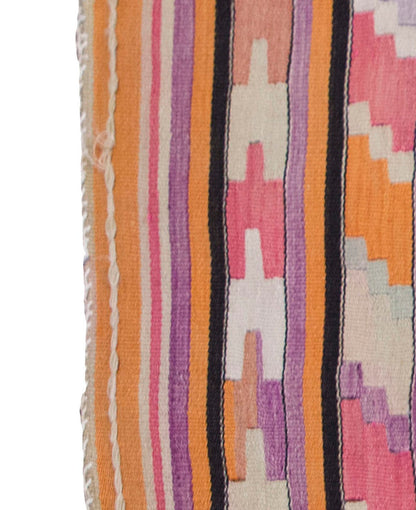 Vintage Balcans Kilim Rug,Balcans Area Kilim 3" x 4'8" feet 87 x 142 cm
