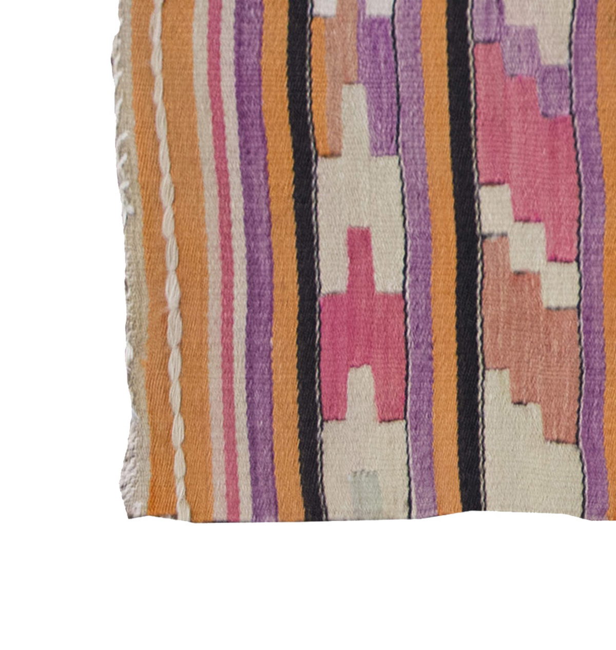 Vintage Balcans Kilim Rug,Balcans Area Kilim 3" x 4'8" feet 87 x 142 cm