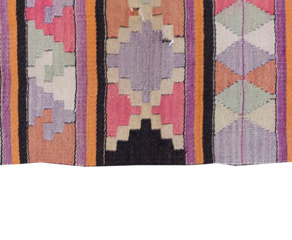 Vintage Balcans Kilim Rug,Balcans Area Kilim 3" x 4'8" feet 87 x 142 cm