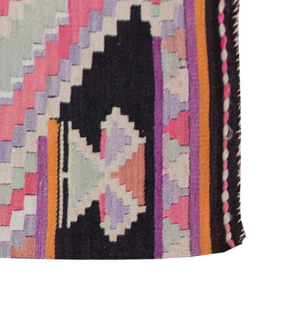 Vintage Balcans Kilim Rug,Balcans Area Kilim 3" x 4'8" feet 87 x 142 cm