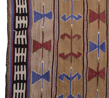 Vintage Kilim Rug,Mut Kilim 3" x 4'9" feet 92 x 145 cm