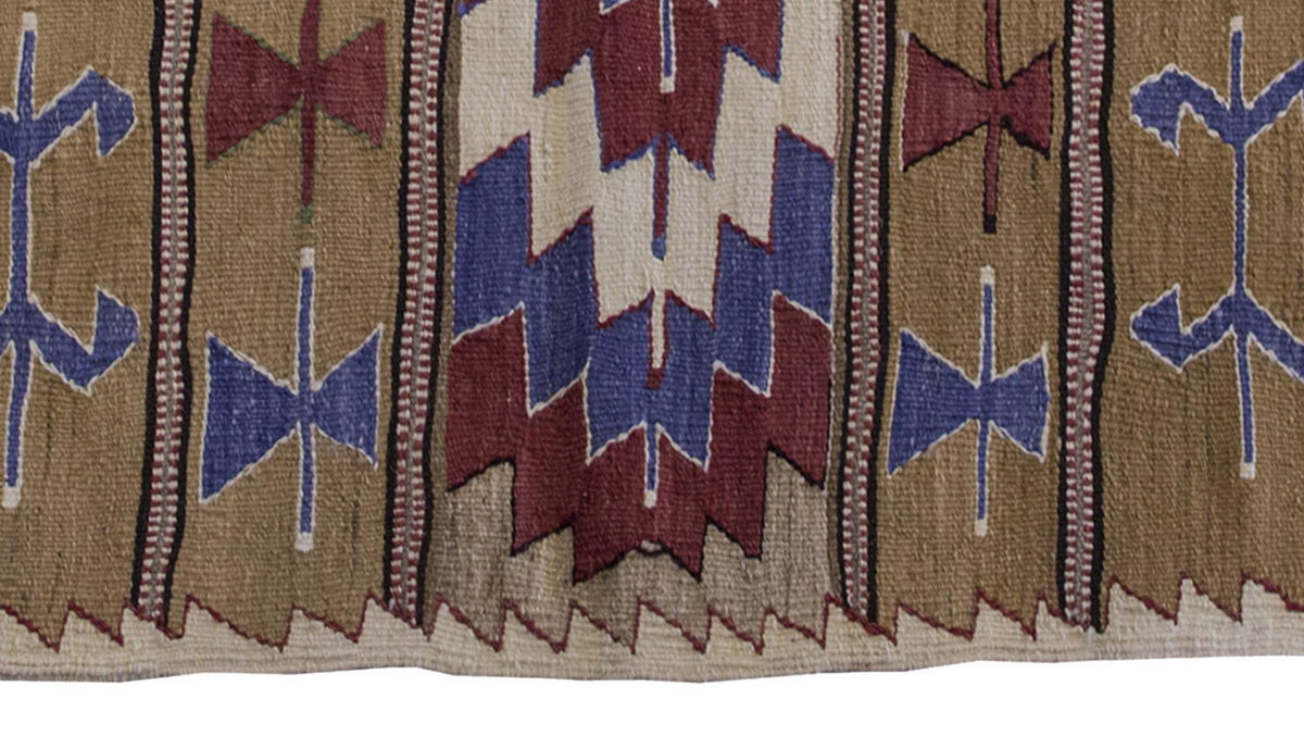 Vintage Kilim Rug,Mut Kilim 3" x 4'9" feet 92 x 145 cm