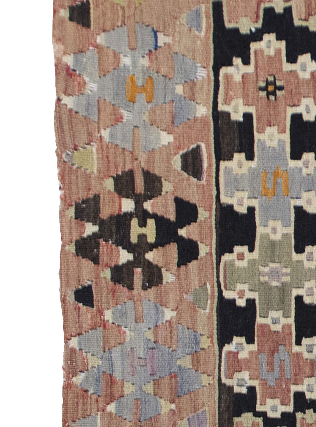 Vintage Denizli Eşme Kilim Rug, West PArt of Turkey Kilim 3" x 5" feet 87 x 150 cm