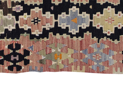 Vintage Denizli Eşme Kilim Rug, West PArt of Turkey Kilim 3" x 5" feet 87 x 150 cm