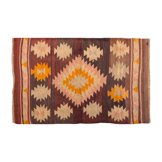 Vintage Kilim Rug,Denizli Kilim 3" x 5" feet 88 x 152 cm
