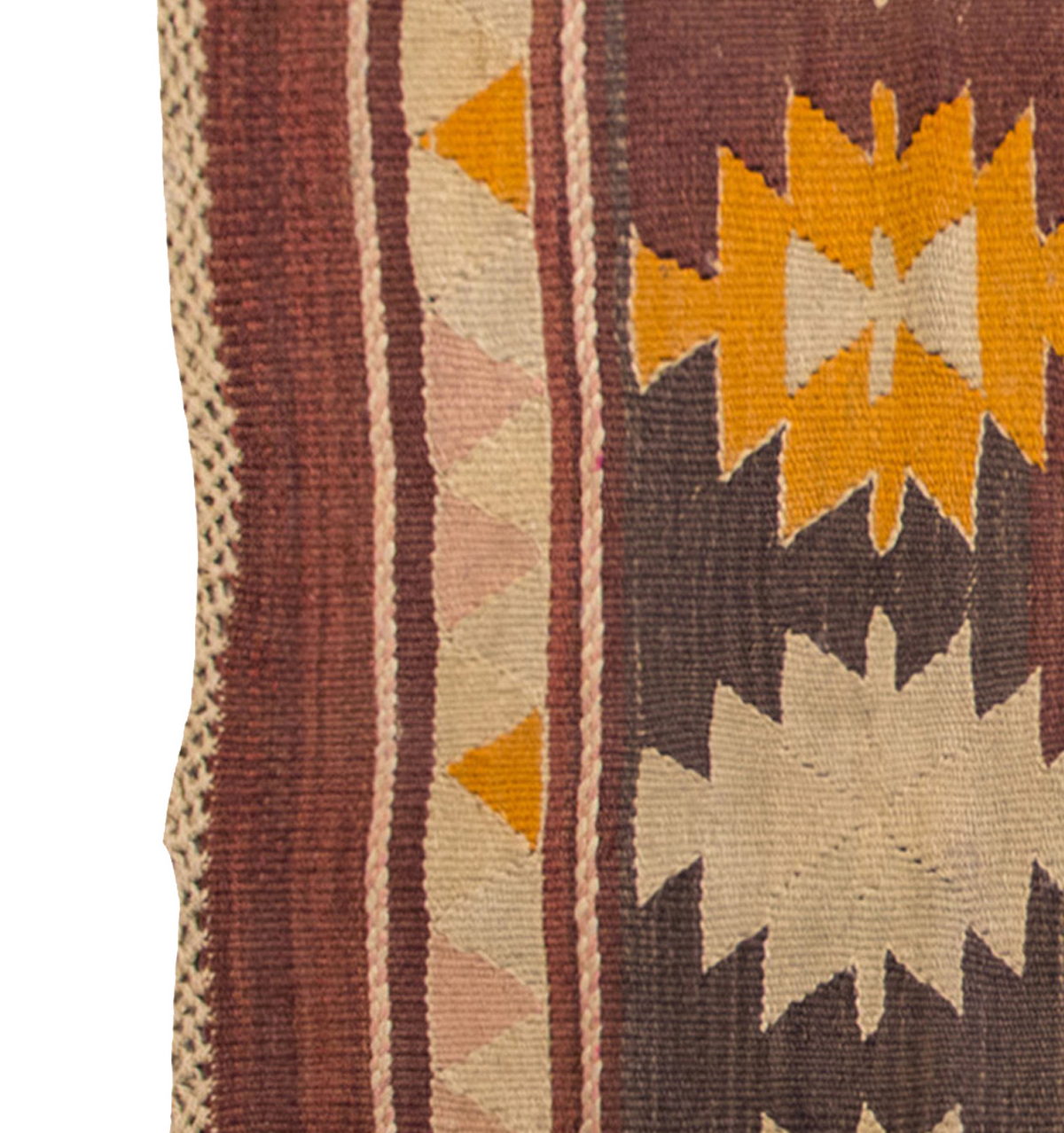 Vintage Kilim Rug,Denizli Kilim 3" x 5" feet 88 x 152 cm
