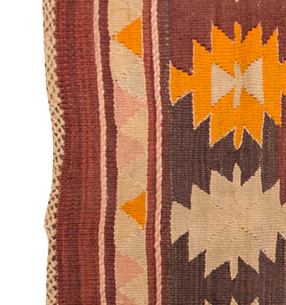 Vintage Kilim Rug,Denizli Kilim 3" x 5" feet 88 x 152 cm
