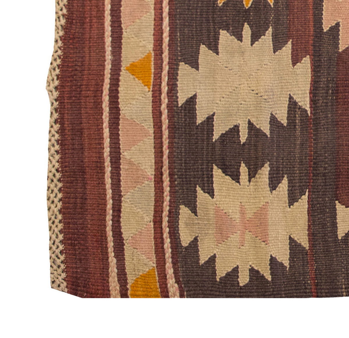 Vintage Kilim Rug,Denizli Kilim 3" x 5" feet 88 x 152 cm
