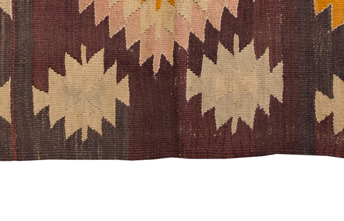 Vintage Kilim Rug,Denizli Kilim 3" x 5" feet 88 x 152 cm