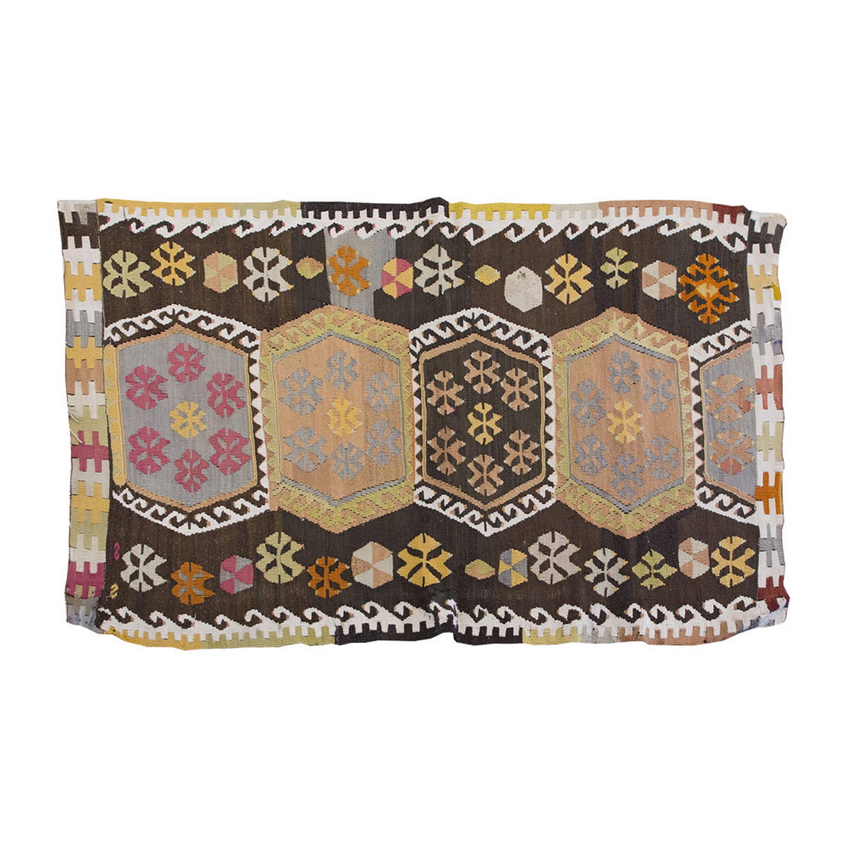 Vintage Kilim Rug,Kırşehir Kilim 3" x 5'5" feet 89 x 165 cm