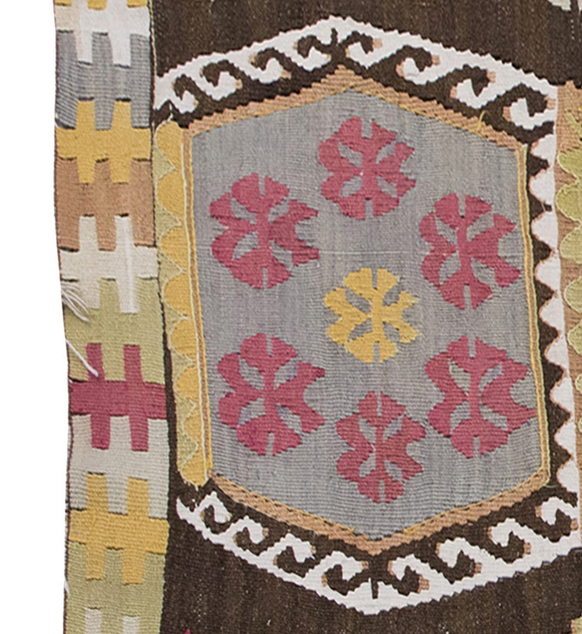 Vintage Kilim Rug,Kırşehir Kilim 3" x 5'5" feet 89 x 165 cm
