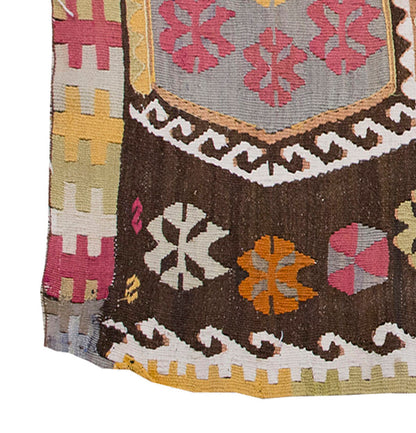 Vintage Kilim Rug,Kırşehir Kilim 3" x 5'5" feet 89 x 165 cm