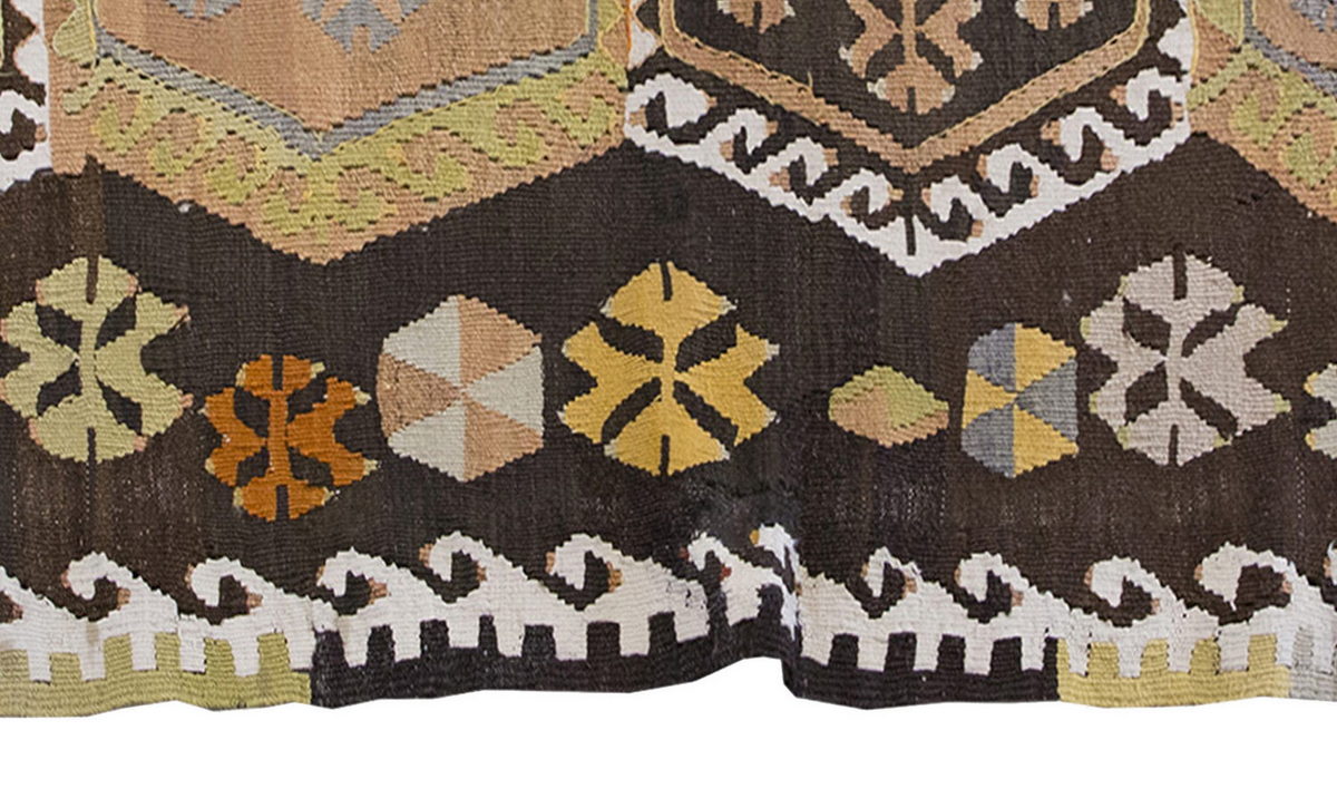 Vintage Kilim Rug,Kırşehir Kilim 3" x 5'5" feet 89 x 165 cm
