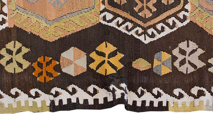 Vintage Kilim Rug,Kırşehir Kilim 3" x 5'5" feet 89 x 165 cm