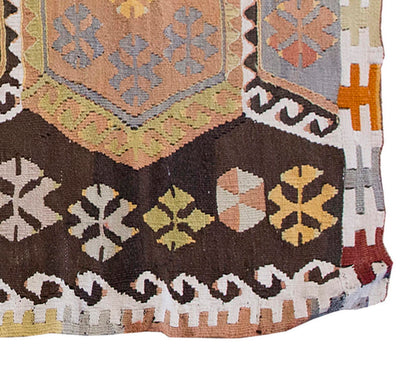 Vintage Kilim Rug,Kırşehir Kilim 3" x 5'5" feet 89 x 165 cm