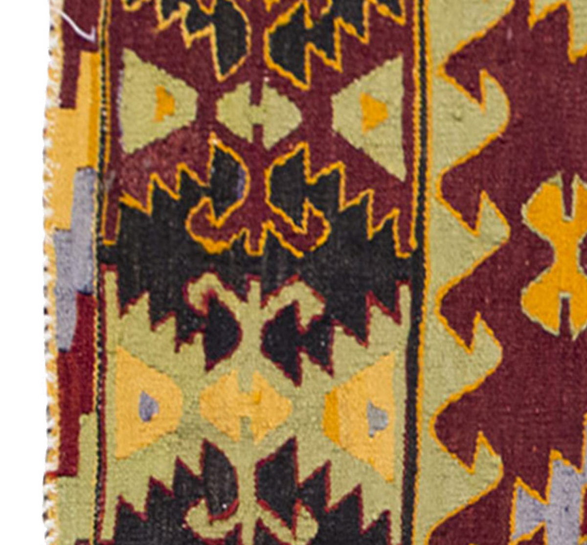Vintage Kilim Rug,Denizli Kilim 3" x 6" feet 92 x 183 cm