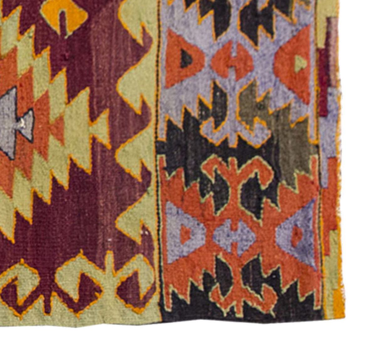 Vintage Kilim Rug,Denizli Kilim 3" x 6" feet 92 x 183 cm
