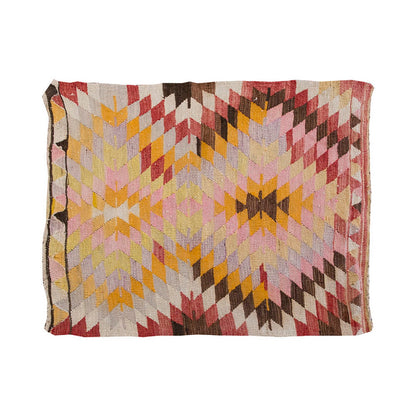 Vintage Kilim Rug,Denizli Kilim 3'1" x 3'9" feet 95 x 115 cm