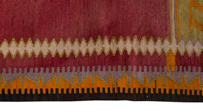 Vintage Kilim Rug,Konya Kilim 3'1" x 4'2" feet 95 x 127 cm