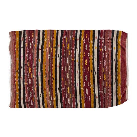 Vintage Kilim Rug,Konya Kilim 3'1" x 4'3" feet 94 x 130 cm