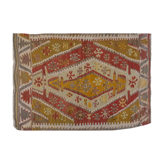 Vintage Kilim Rug,Kırşehir Kilim 3'1" x 4'3" feet 95 x 130 cm