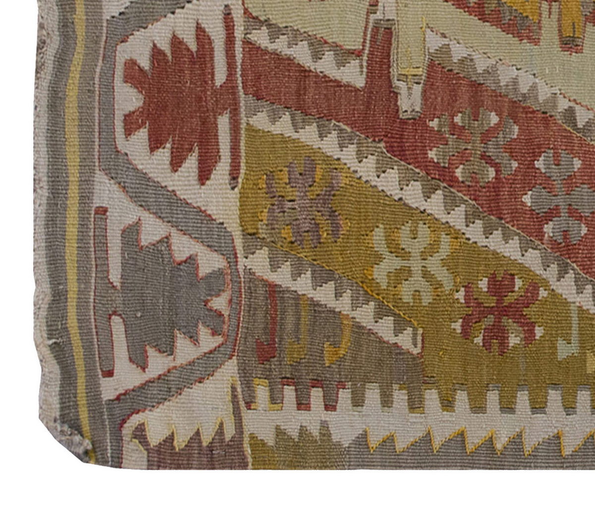 Vintage Kilim Rug,Kırşehir Kilim 3'1" x 4'3" feet 95 x 130 cm