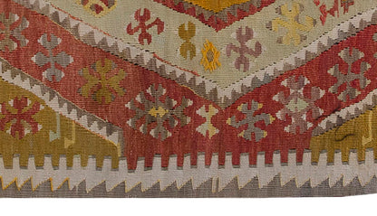 Vintage Kilim Rug,Kırşehir Kilim 3'1" x 4'3" feet 95 x 130 cm