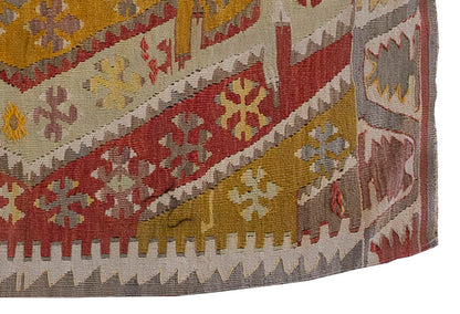 Vintage Kilim Rug,Kırşehir Kilim 3'1" x 4'3" feet 95 x 130 cm
