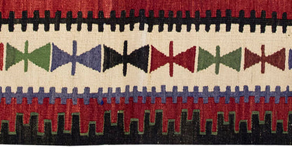 Vintage Kilim Rug, Oushak Area Kilim 3'1" x 4'4" feet 95 x 133 cm