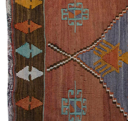 Vintage Kilim Rug,Afyon Emirdağ Kilim 3'1" x 5" feet 95 x 154 cm
