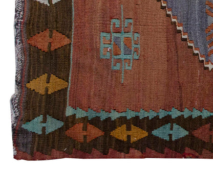 Vintage Kilim Rug,Afyon Emirdağ Kilim 3'1" x 5" feet 95 x 154 cm