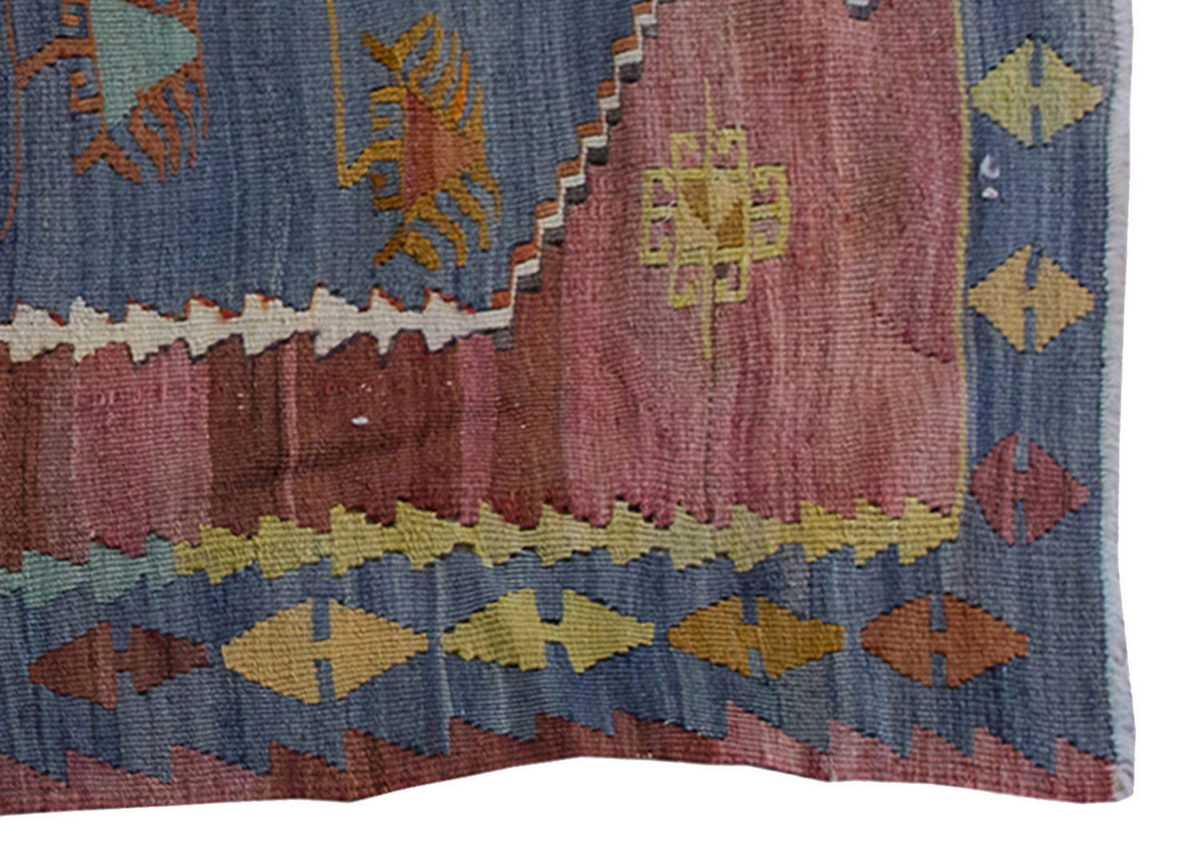 Vintage Kilim Rug,Afyon Emirdağ Kilim 3'1" x 5" feet 95 x 154 cm