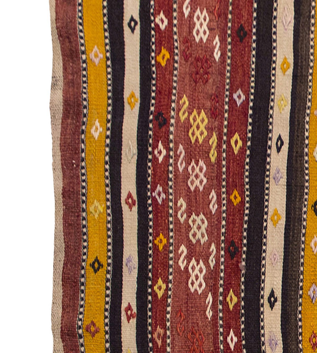 Vintage Kilim Rug, Konya Kilim 3'1" x 5'7" feet 94 x 170 cm