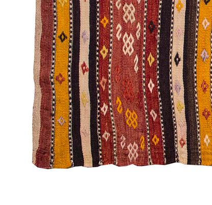 Vintage Kilim Rug, Konya Kilim 3'1" x 5'7" feet 94 x 170 cm