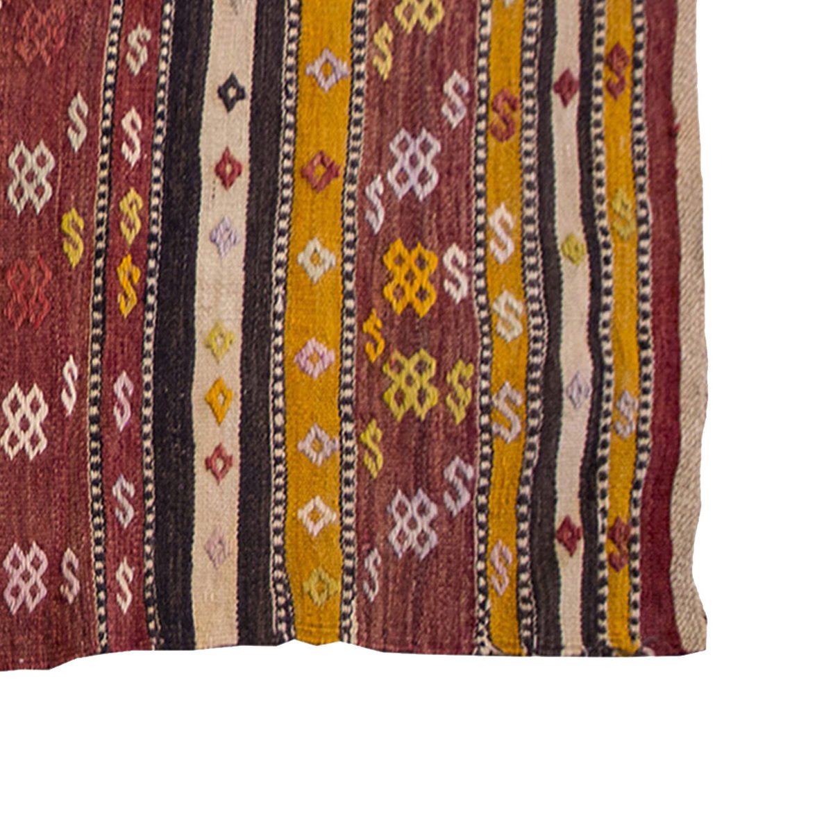 Vintage Kilim Rug, Konya Kilim 3'1" x 5'7" feet 94 x 170 cm