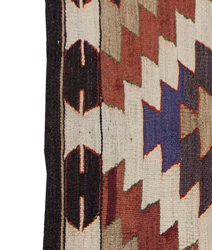 Vintage Anamur Kilim Rug, South Part of Turkey Kilim 3'1" x 5'7" feet 95 x 170 cm
