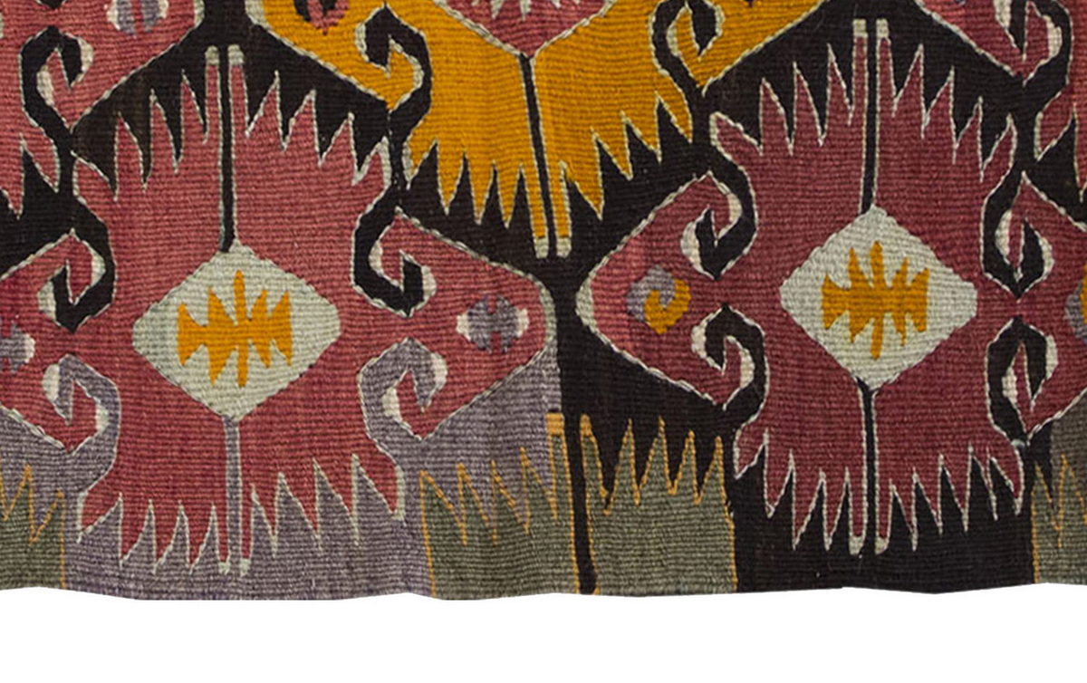 Vintage Kilim Rug,Annamur Kilim 3'2" x 4'5" feet 96 x 135 cm